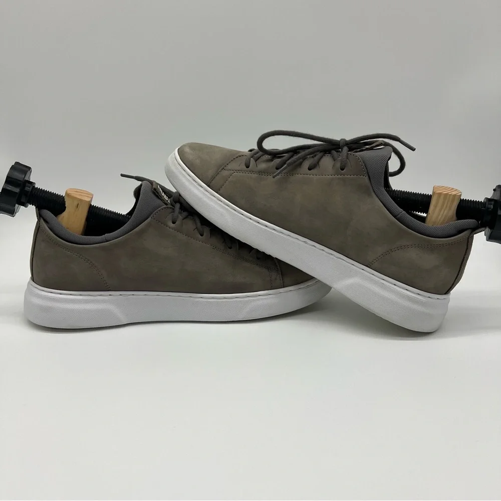Samuel Hubbard Flight Shoes Mens 9.5 Gray Leather Upper Low Top M1600-049 M - Picture 2 of 9